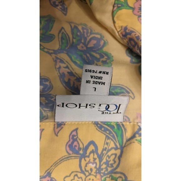 The Top Shop Maxi Nightgown Size Large, Pearlsnap Button - Picture 8 of 11